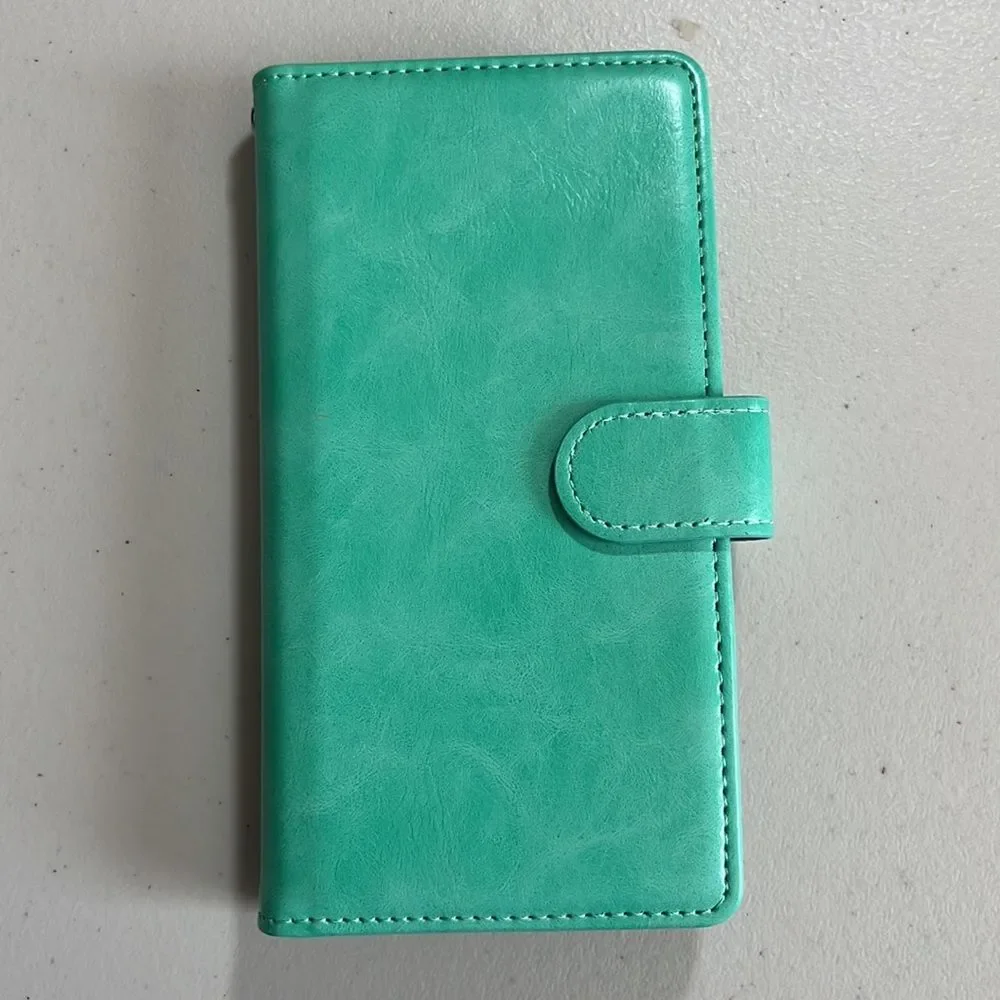 Galaxy Note 10 Wallet Wristlet Phone Holder With Credit Card ID Holder Teal NWT